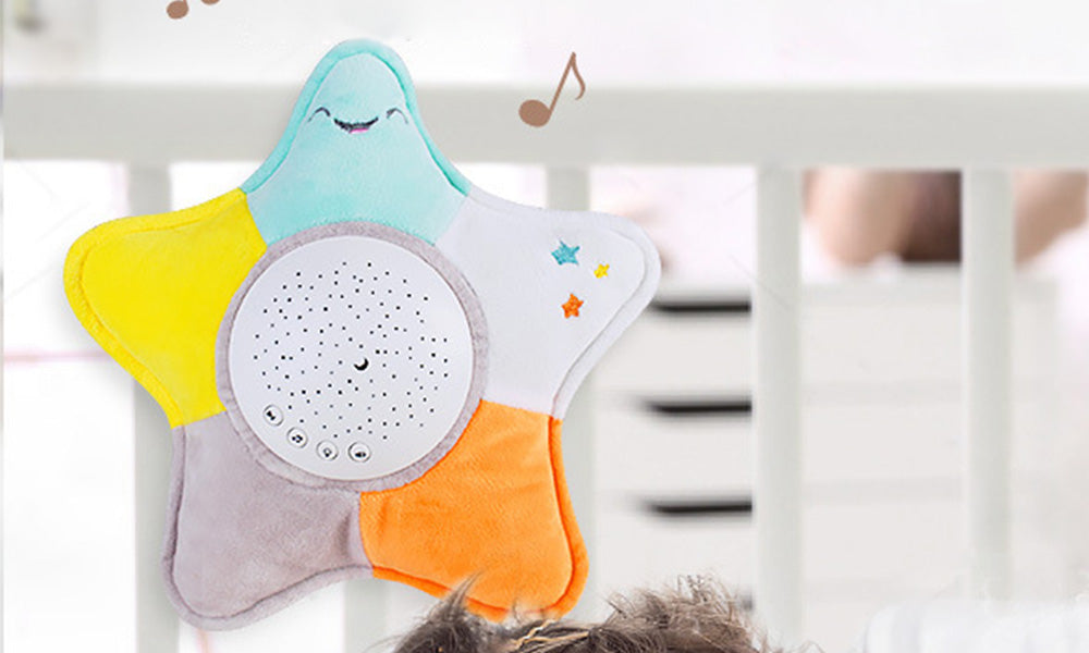 Kids Projection Night Light Soothing Music Plush Toy for Sleep