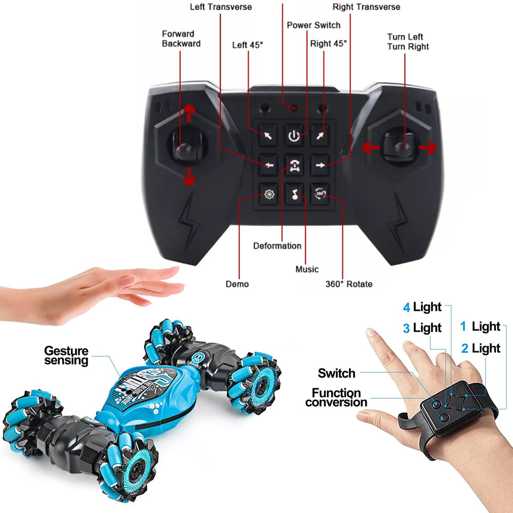 Gesture Sensor Remote Control 4WD Racing Toy Car