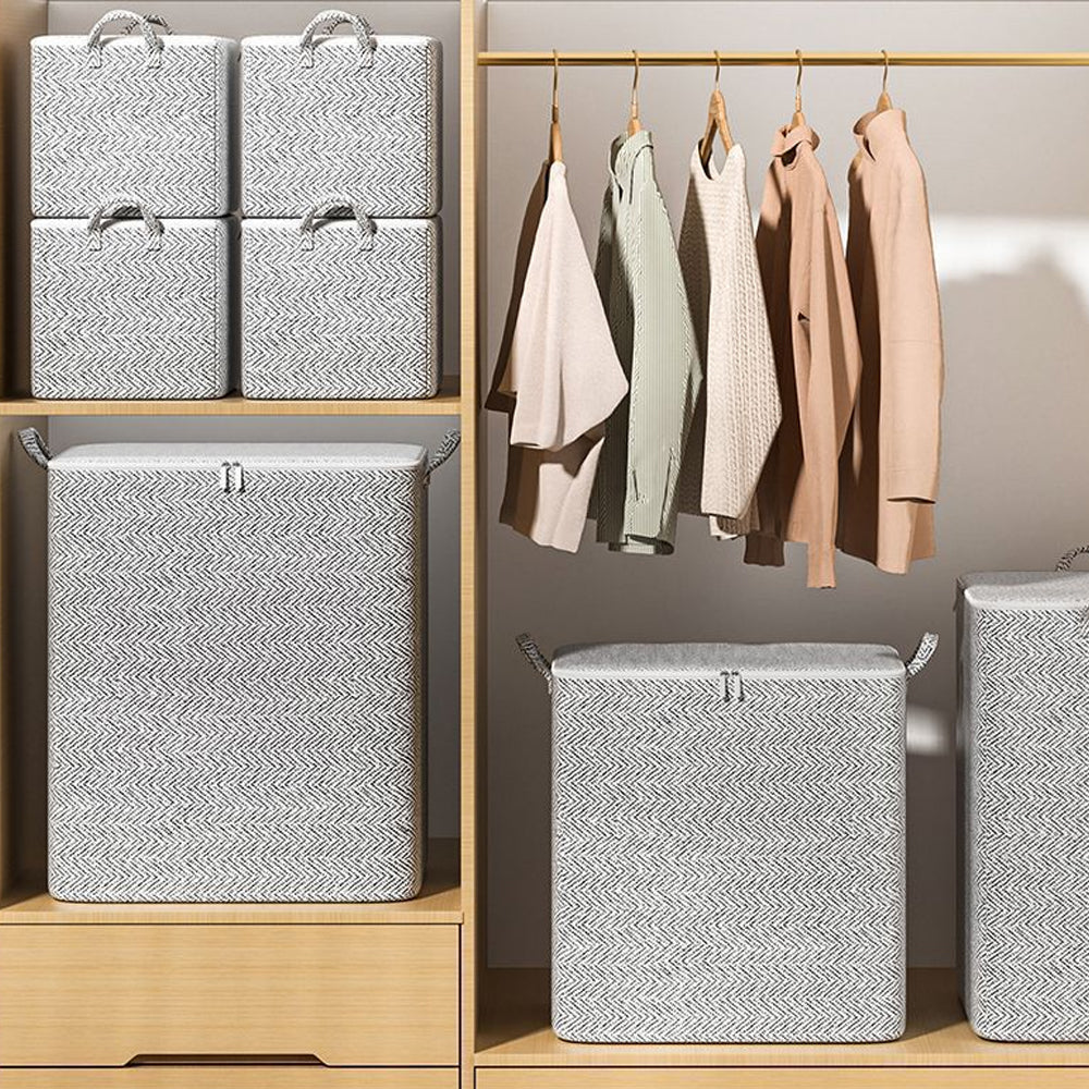 Folding Storage Bag for Organizing Clothing Quilts
