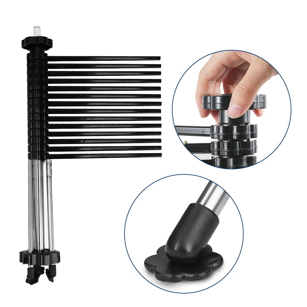 Foldable Pasta Drying Rack with 14 Arms Kitchen Accessories - Black