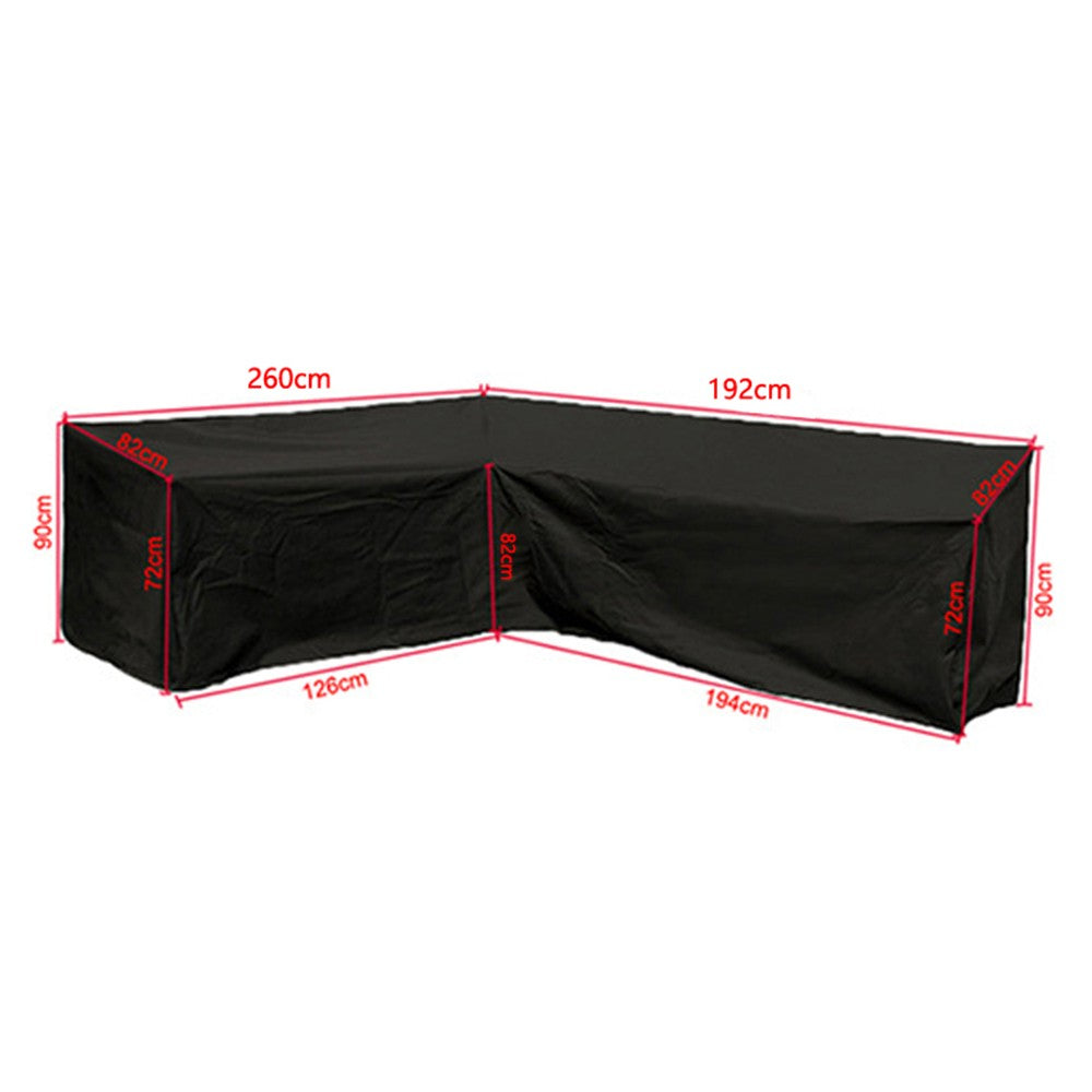 Waterproof L-Shape Outdoor Sectional Sofa Cover Furniture Cover - Style 1
