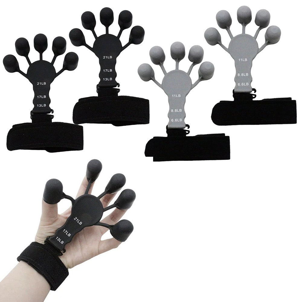 4Pcs Finger Exerciser Hand Grip Strength Trainer Finger Strengthener
