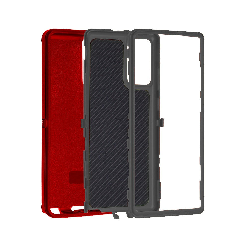 For Samsung Galaxy S24 Plus Phone Case Shockproof Protective Cover - Red