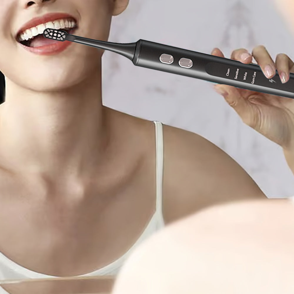 Travel Electronic Toothbrush with Ultraviolet Disinfection Function Case - Black