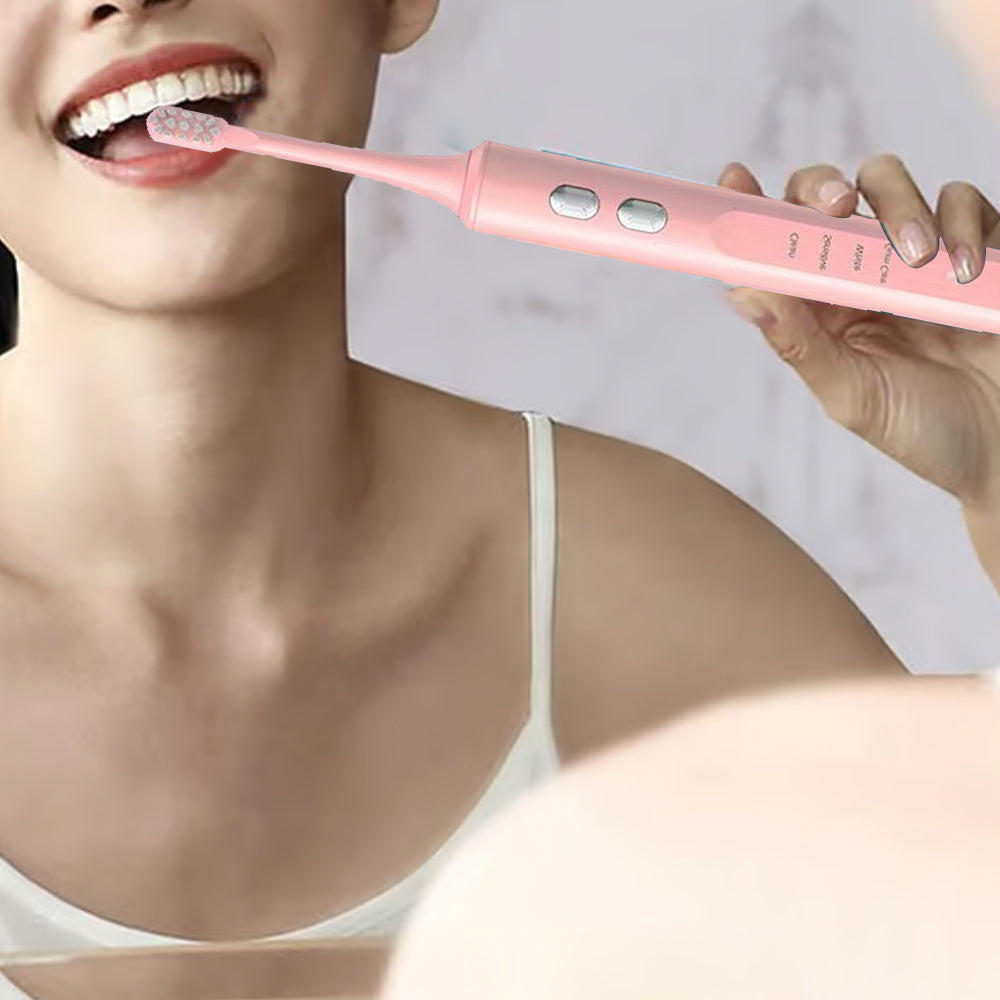 Travel Electronic Toothbrush with Ultraviolet Disinfection Function Case - Pink