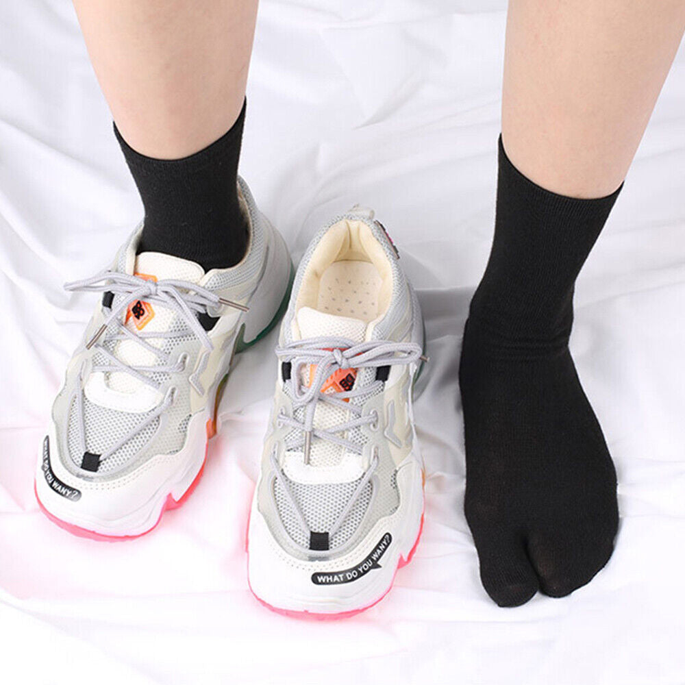 3 Pairs Flip Flop Socks Tabi Split Toe Socks Toe Socks for Men Women