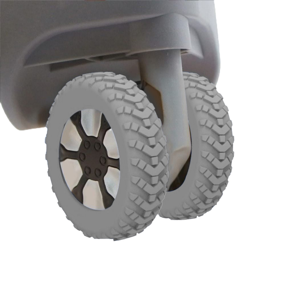8Pcs Luggage Compartment Wheel Protection Cover Silicone Case Grey