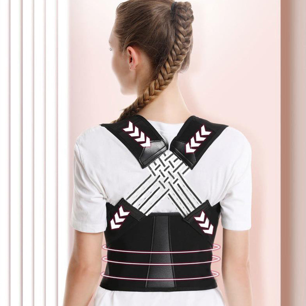 Adjustable Posture Corrector Low Back Support Brace Belt for Women Men 2XL