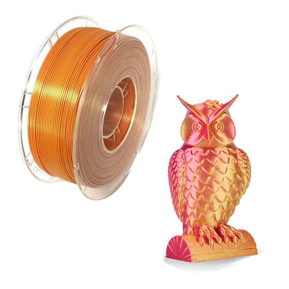 Gradient Color Change Silk PLA 3D Printing Filament for Most FDM 3D Printers ST1