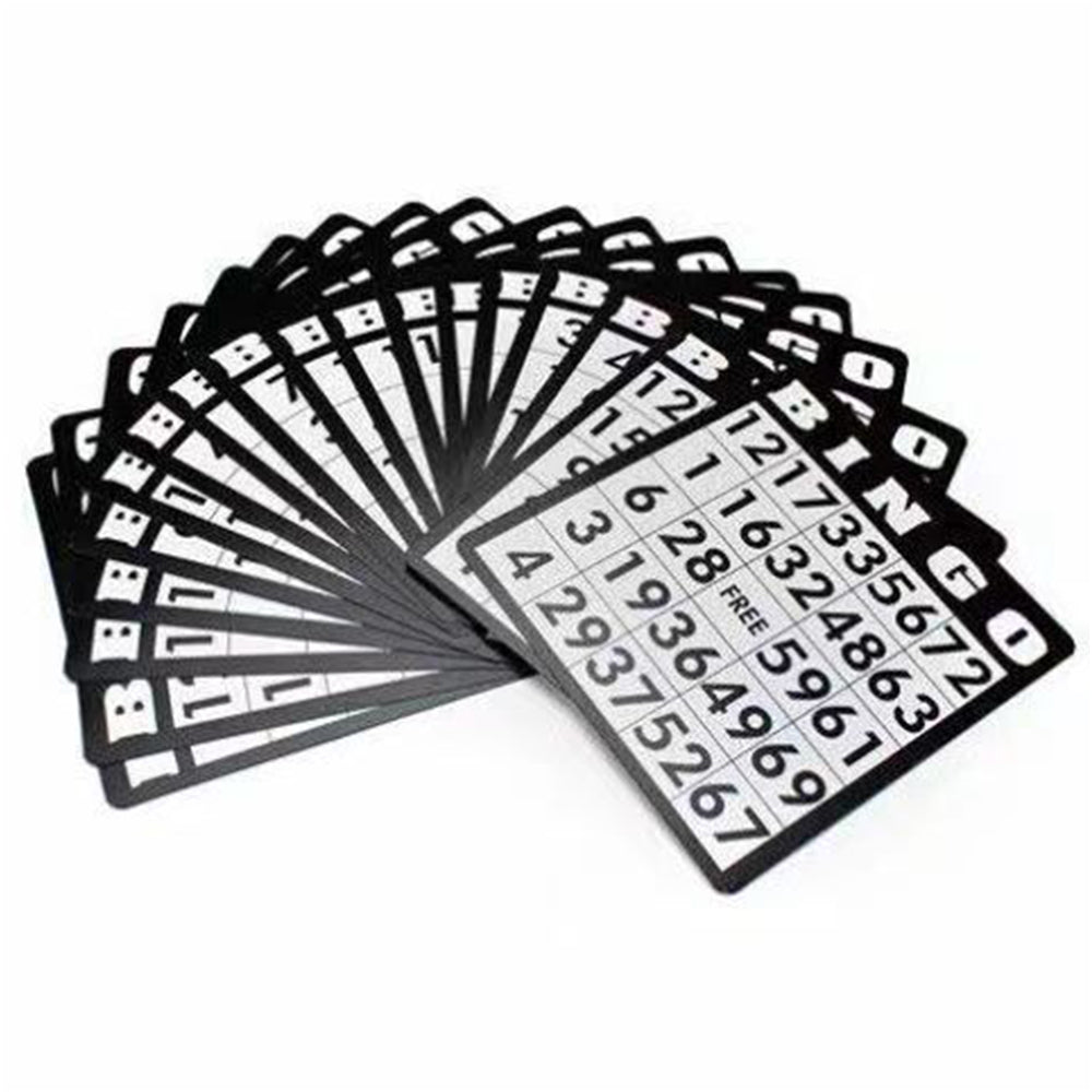 2Pcs Metal Bingo Game Machine Family Bingo Game Set with Bingo Cards