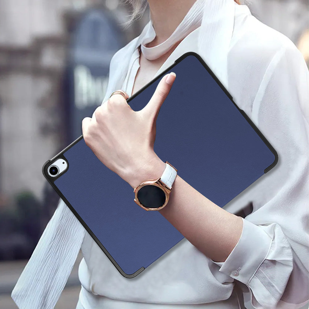 Shock-Resistant Smart Cover Case for iPad Air 13 Dark Blue