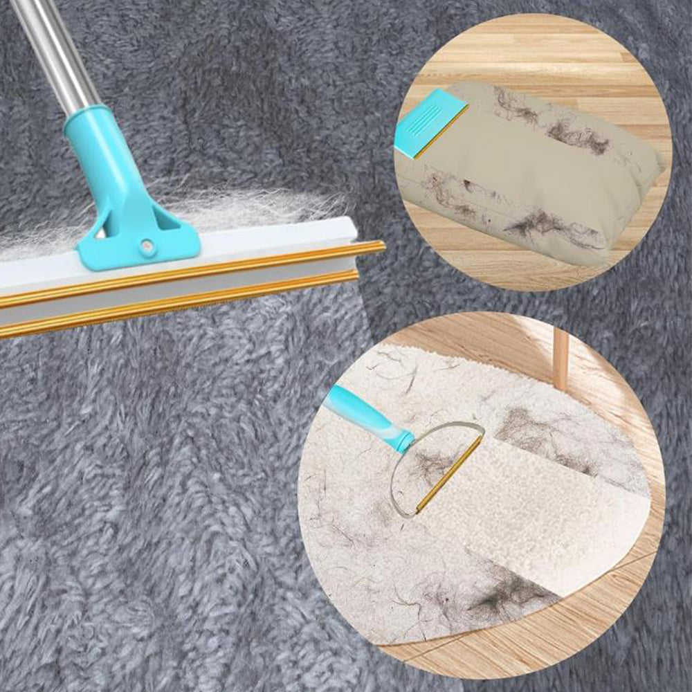 3Pcs Pet Hair Remover Bundle Carpet Rake Long Handle Adjustable Remover Tool