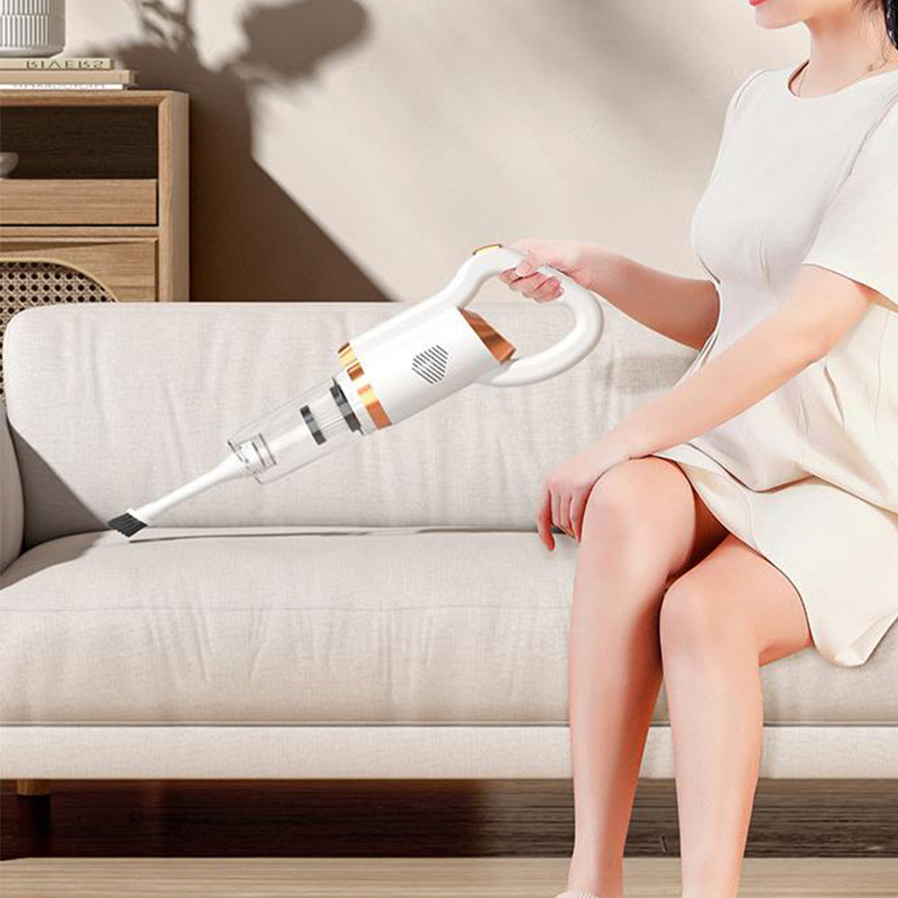 4 in 1 Cordless Vacuum Cleaner Floor Cleaning with Mite Removal Function White
