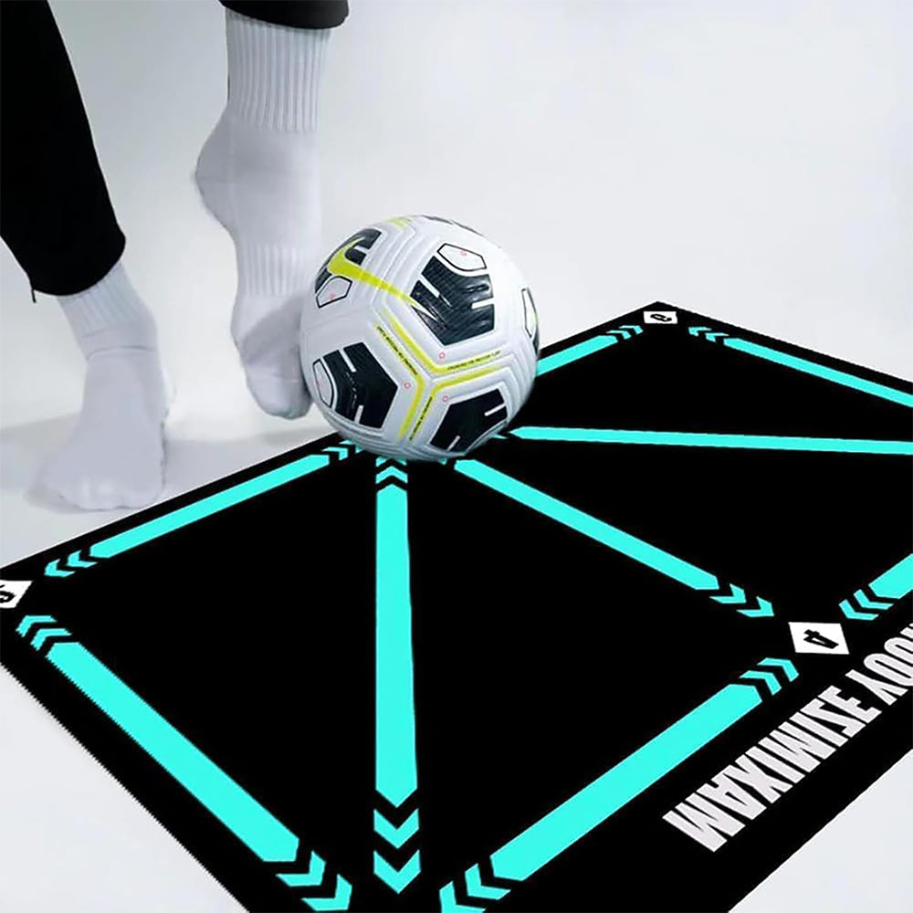 2Pcs Football Footstep Training Mat Anti-Skid Shock Absorption Training Mat