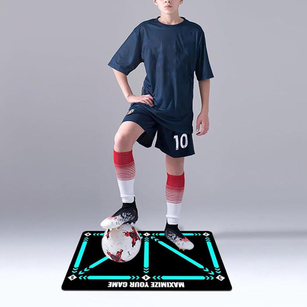 2Pcs Football Footstep Training Mat Anti-Skid Shock Absorption Training Mat