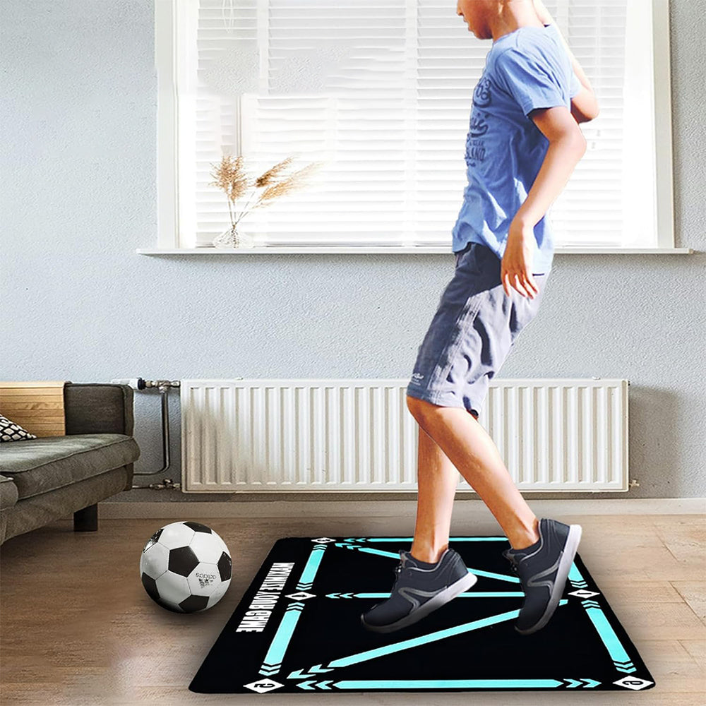 2Pcs Football Footstep Training Mat Anti-Skid Shock Absorption Training Mat