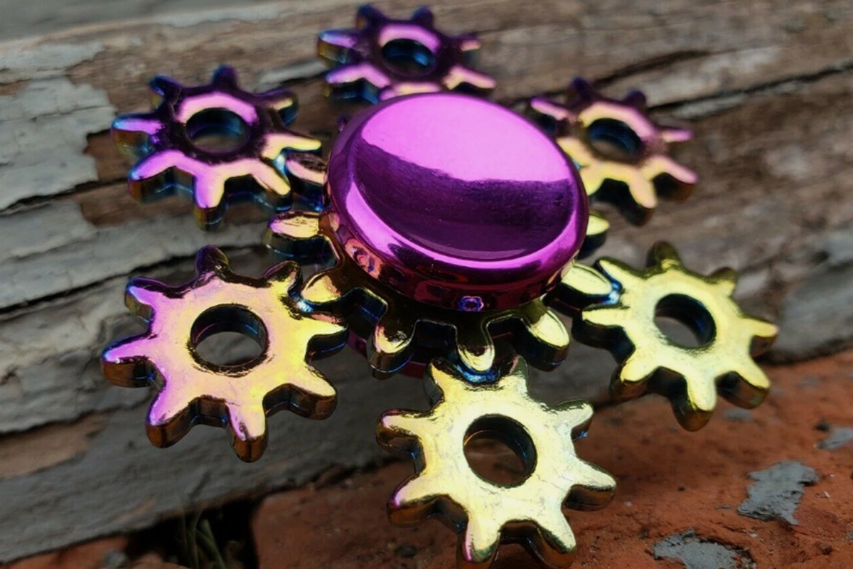 Rainbow Alloy Fidget Spinner Tri-Wing Hand Spinner