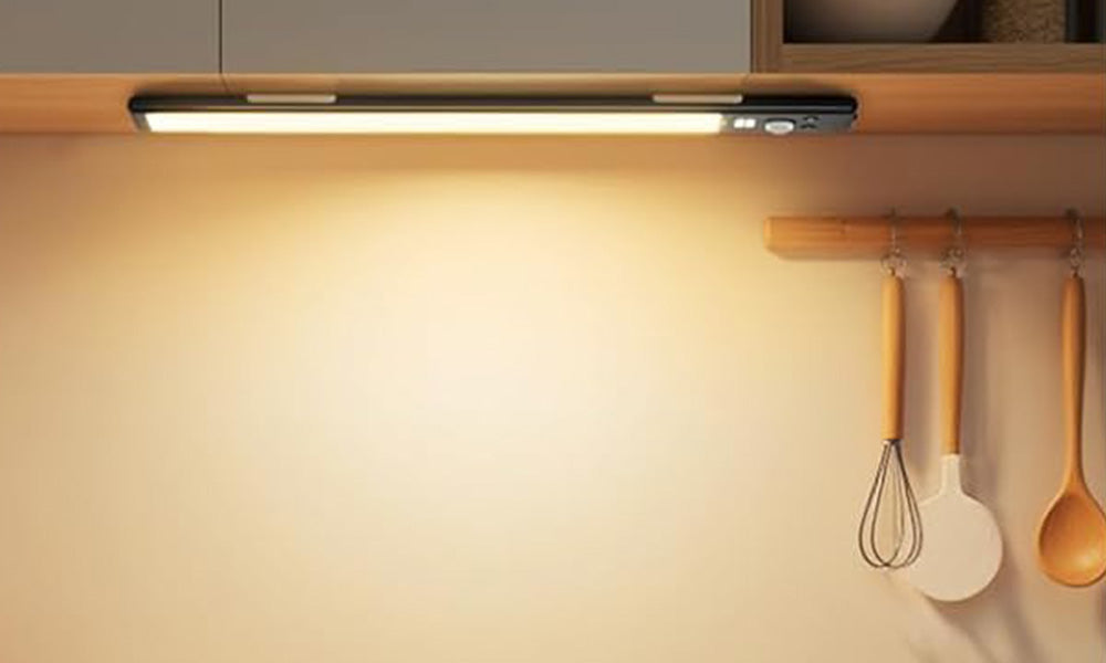 Rechargeable LED Motion Sensor Under Cabinet Light with Digital Display