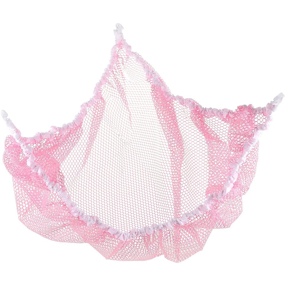 Wall-mounted Toy Hammock Toy Storage Net for Bedroom Nursery Storage - Pink