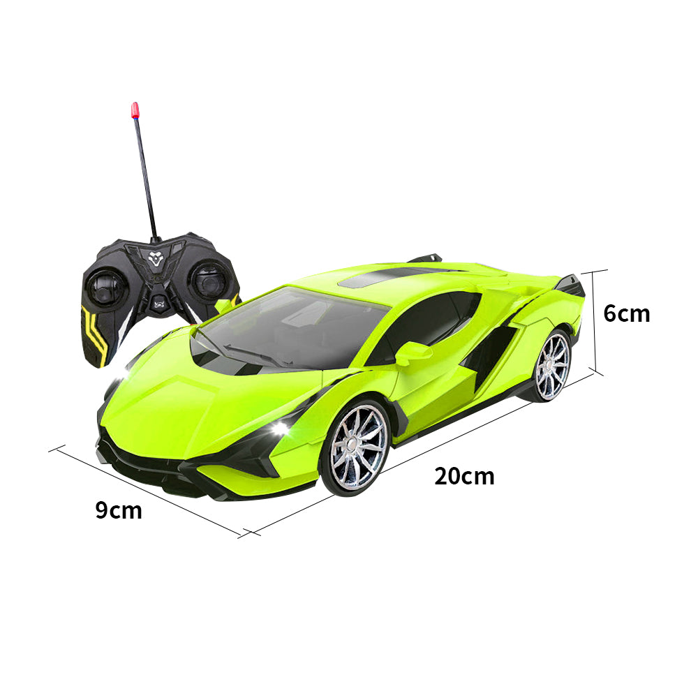 Kids 2WD Remote Control Car Toys Vehicle Rechargeable RC Drift Car Green