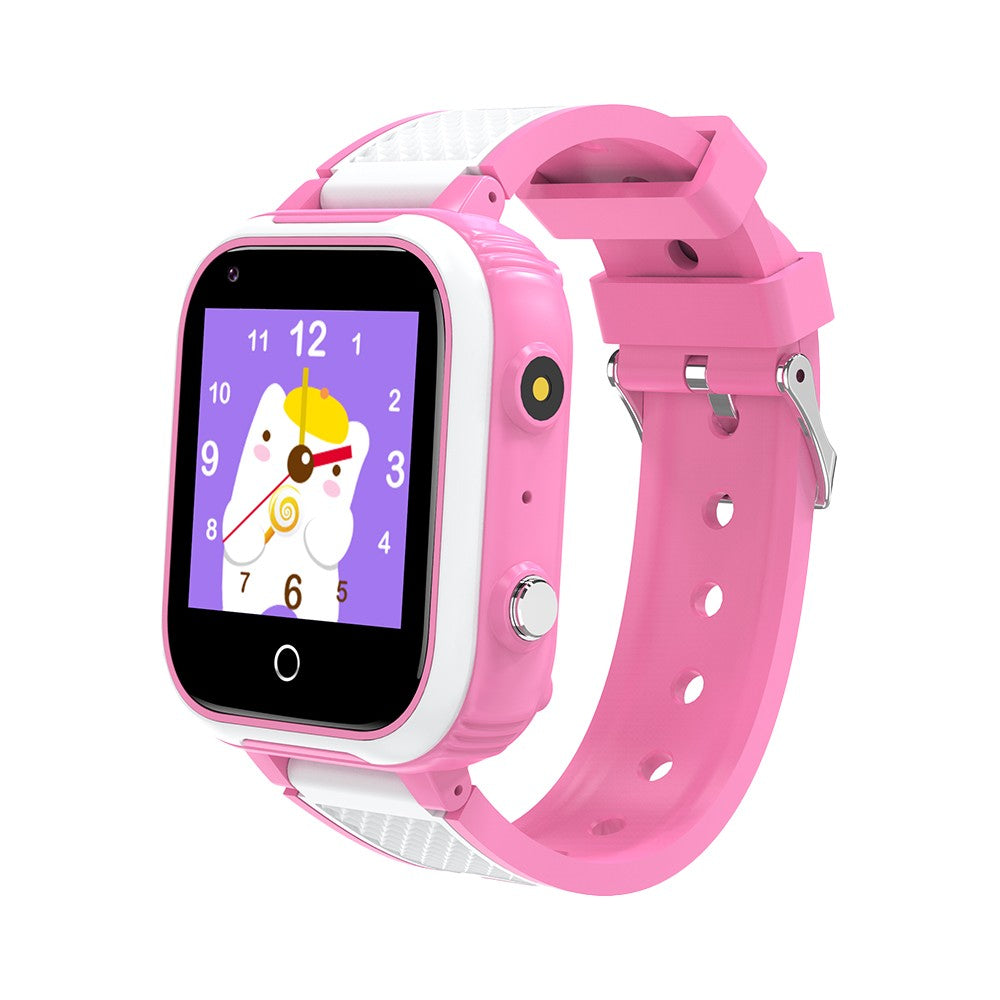 Pink 4G Kids Smart Watch SOS Video Phone Call Compatible with Android iOS