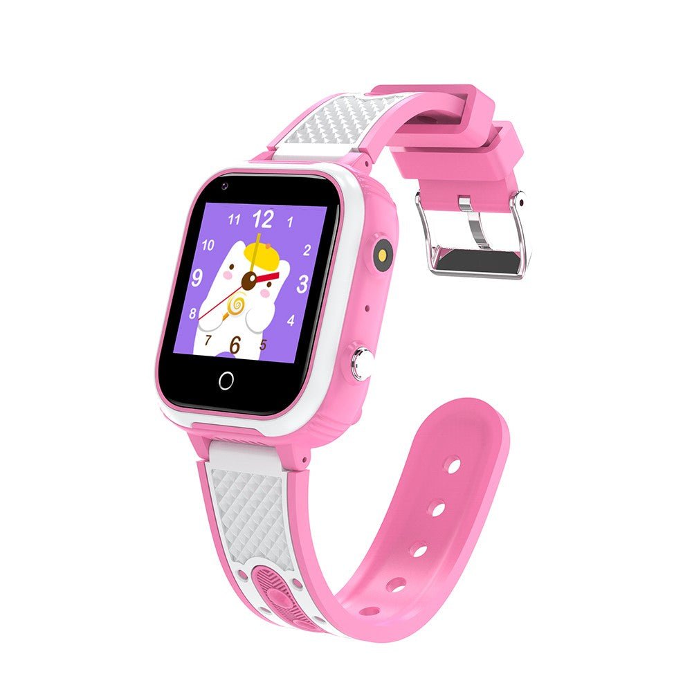 Pink 4G Kids Smart Watch SOS Video Phone Call Compatible with Android iOS