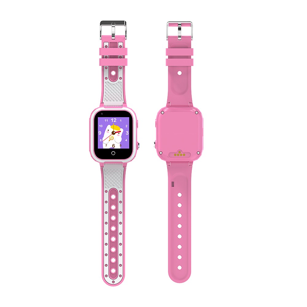 Pink 4G Kids Smart Watch SOS Video Phone Call Compatible with Android iOS