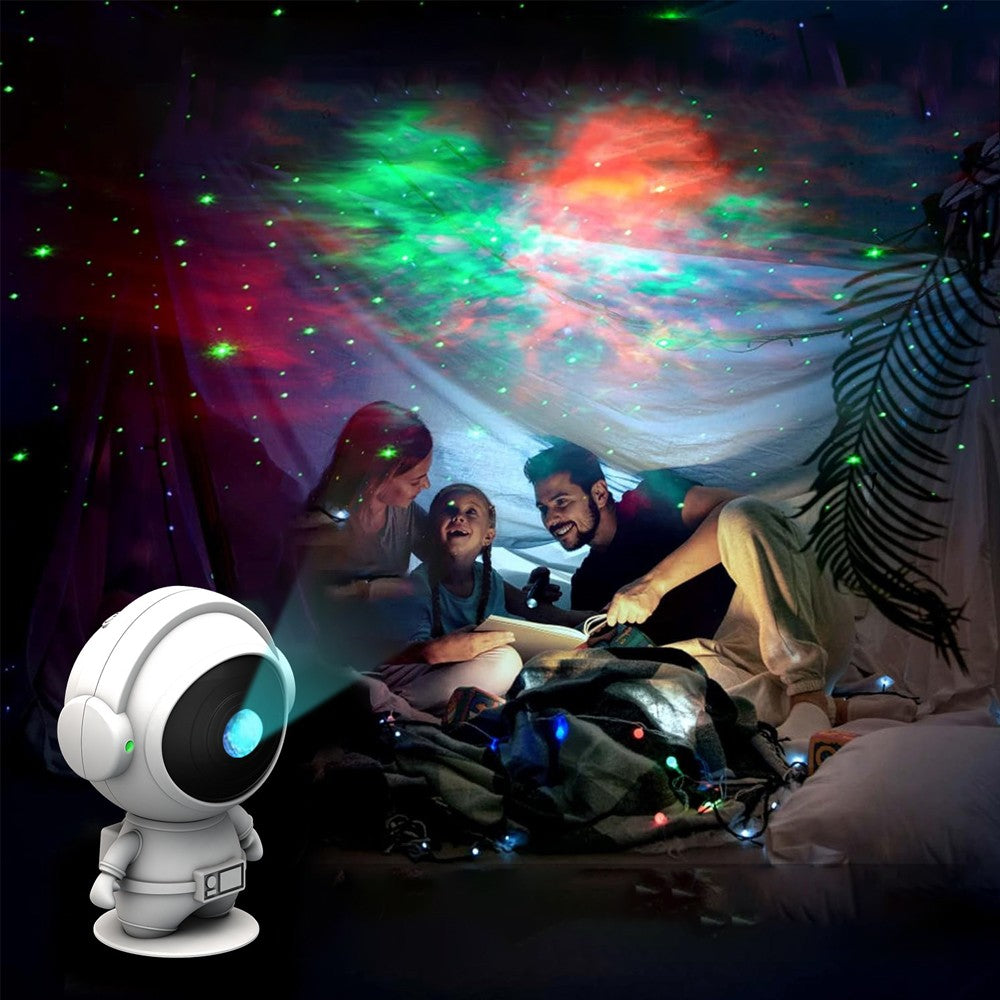 Standing Astronaut Galaxy Starry Sky Projector Night Light with Remote Control