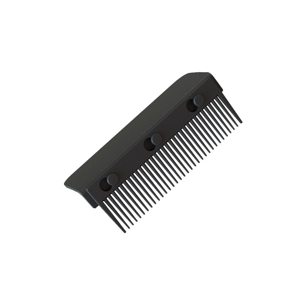 Removable Clip-On Flat Iron Comb Attachment - Black