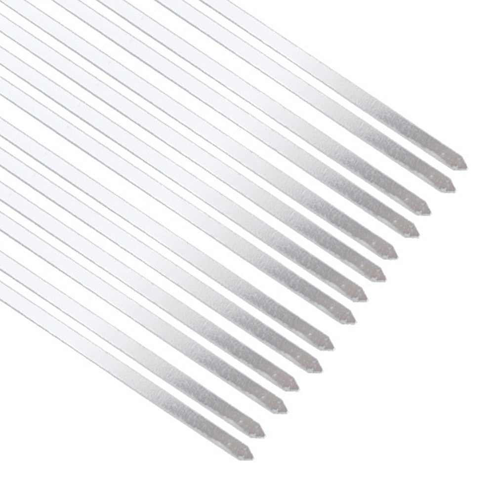 50Pcs 30cm Long Stainless Steel Barbecue Skewers Reusable Kebab Sticks BBQ Tool