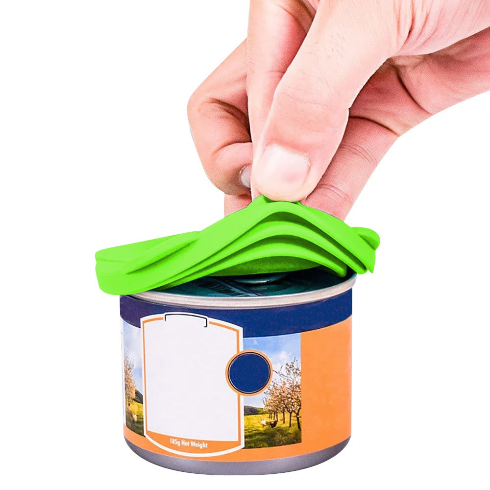 Silicone Pet Lick Mat Dog and Cat Slow Feeder with Spoon and Can Lid - Green