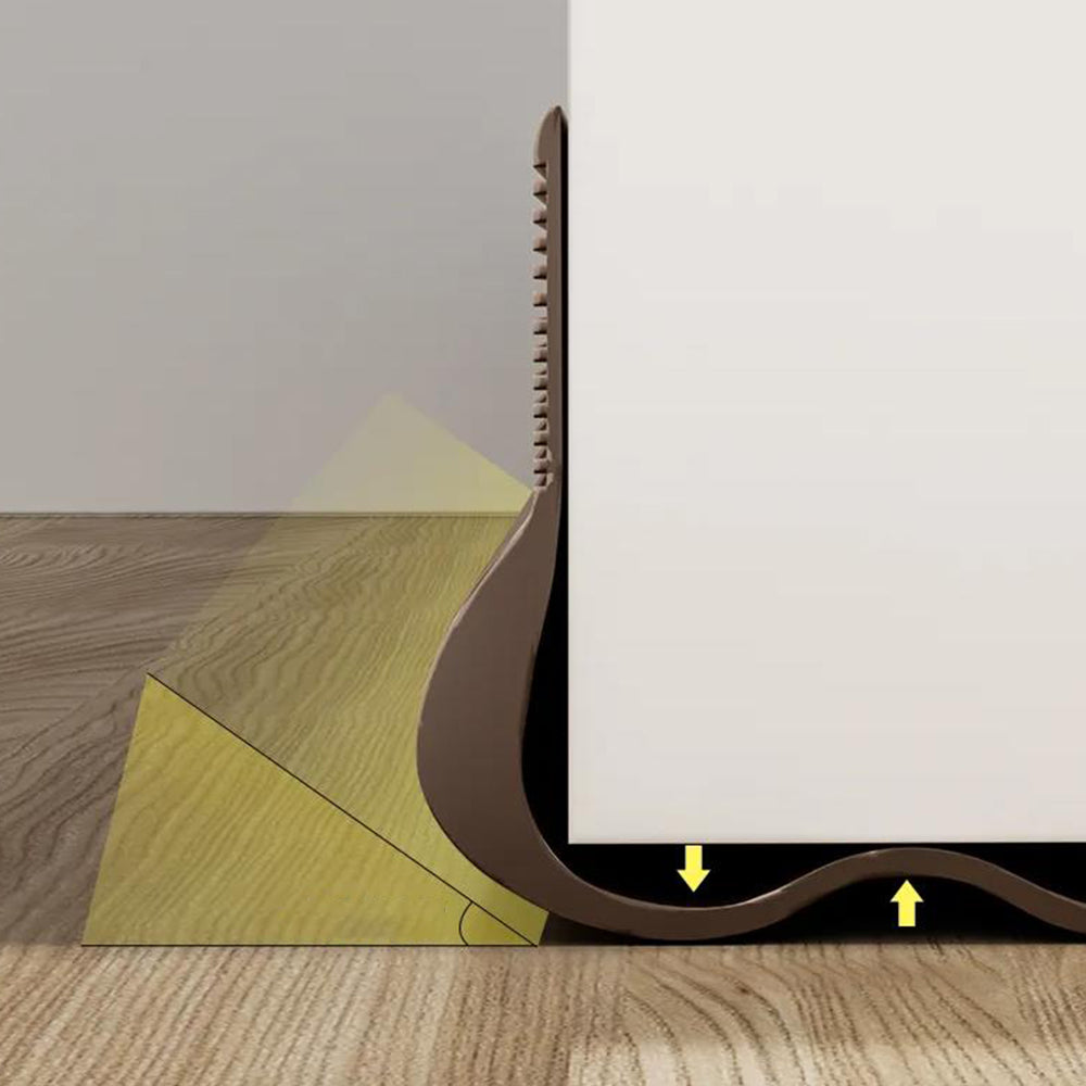 93cm Length Slide-On Under Door Seal Door Draft Stopper Brown