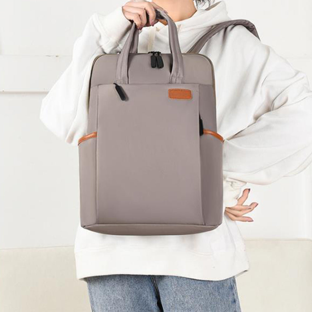 Women Laptop Backpack Rucksack Large Travel Bag School Bag Khaki
