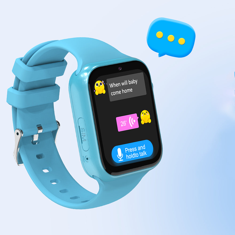 4G WIFI Kids Smart Watch with HD Camera Activity Tracker Blue