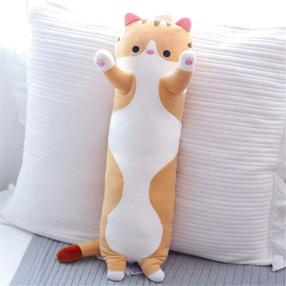70cm Soft Cute Plush Cat Doll Toy Stuffed Kitten Pillow Cushion Brown