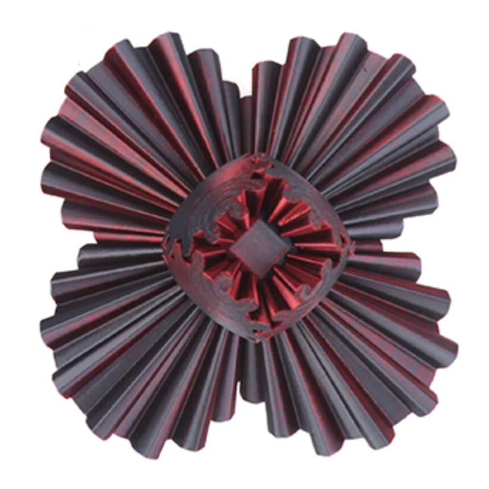 3D Printed Gear Ball Spinner Sphere Cube Stress Relief Fidget Toy Gradient Black