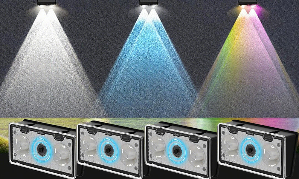 RGB Solar Wall Washer Light Outdoor Fence Decorative Lights for Garden Deck