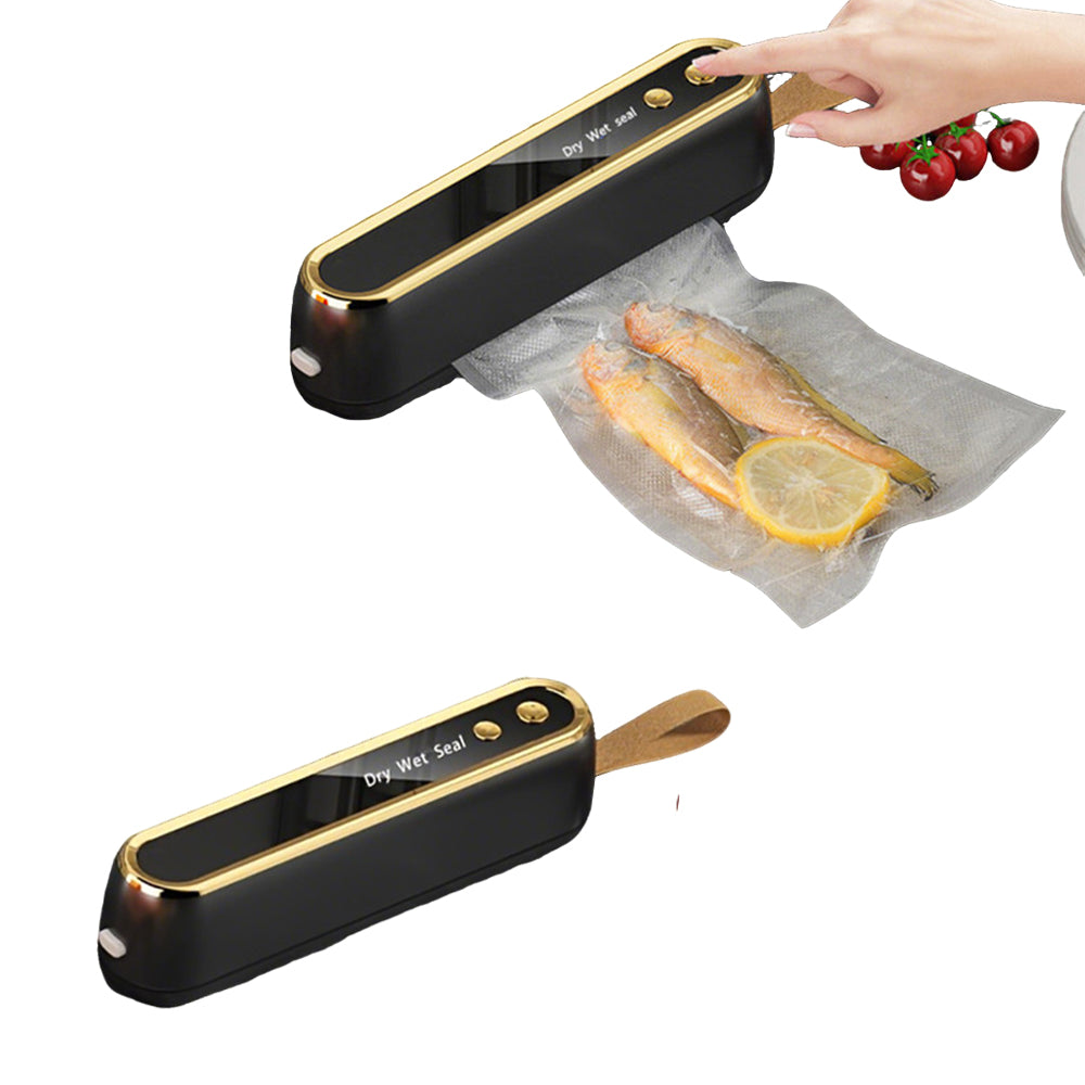 Cordless Magnetic Vacuum Sealer Machine with 10 Vacuum Bags for Food Storage