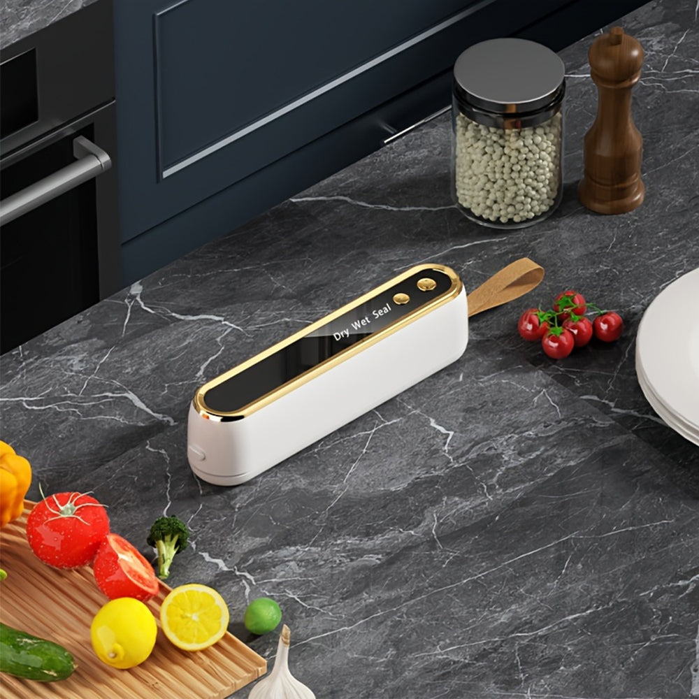 Cordless Magnetic Vacuum Sealer Machine with 10 Vacuum Bags for Food Storage