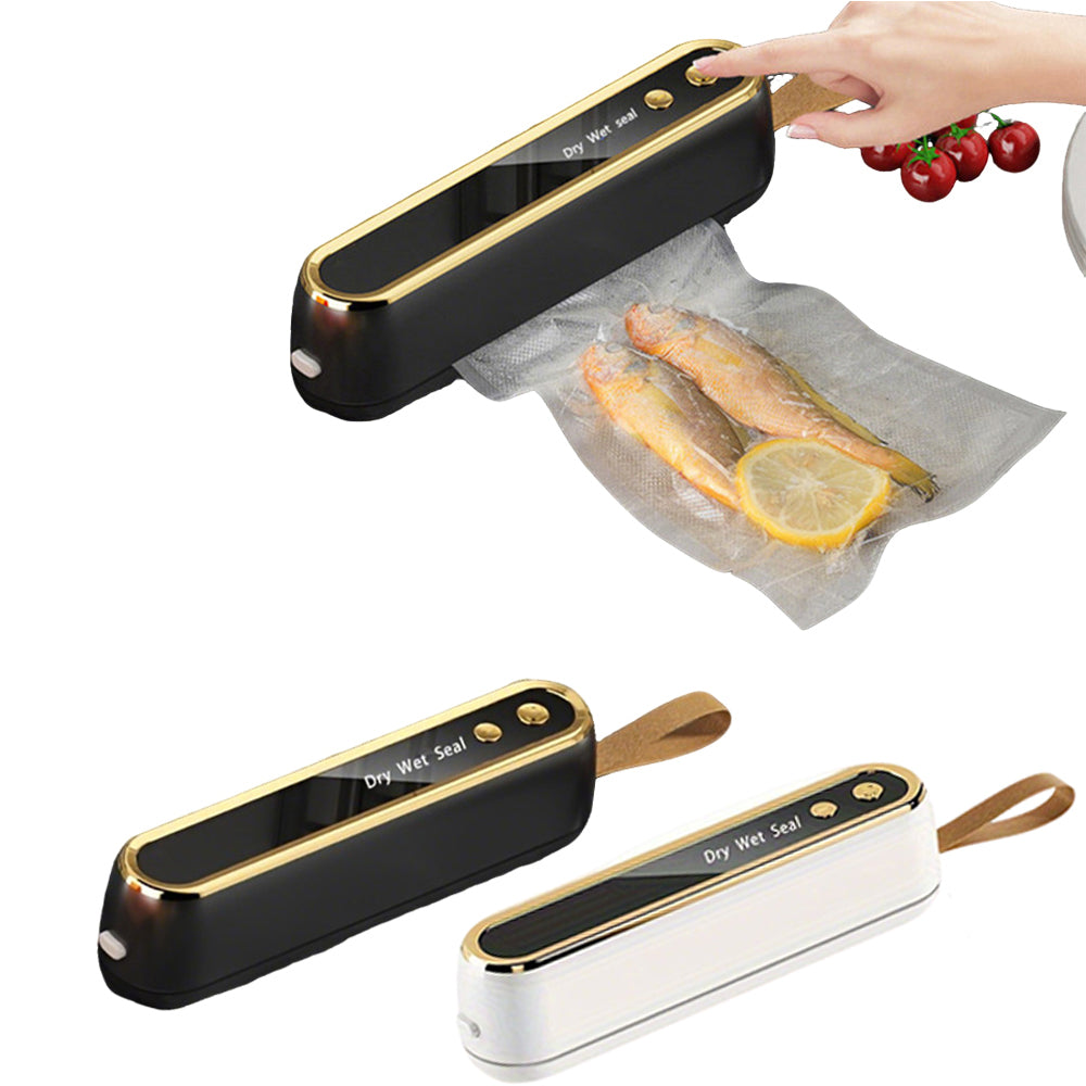 Cordless Magnetic Vacuum Sealer Machine with 10 Vacuum Bags for Food Storage