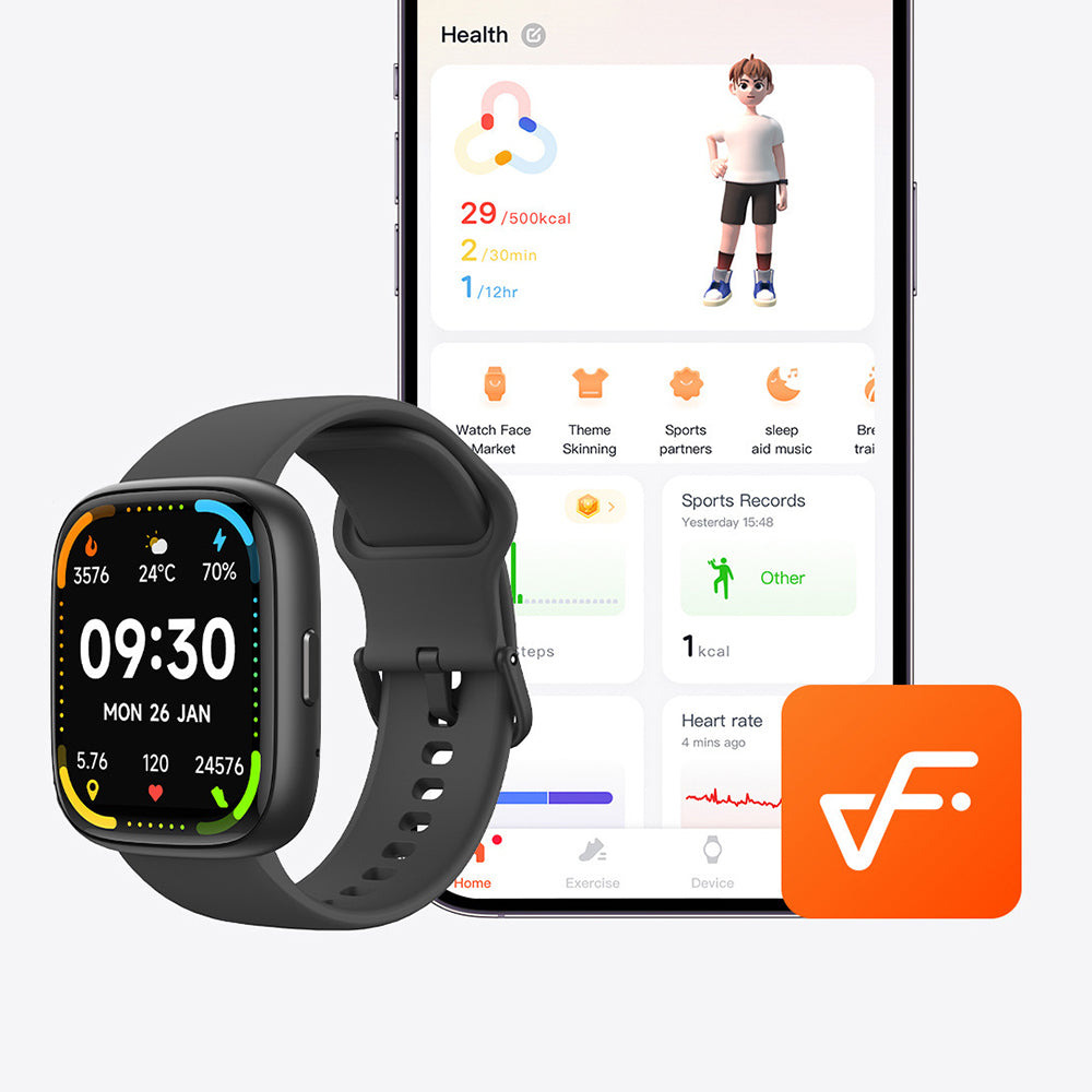 Bluetooth Smart Watch for Men Women Heart Rate Blood Oxygen Fitness Activity Tracker