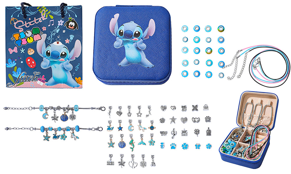 Anime Cartoon Bracelet & Necklace Set – Gift Box
