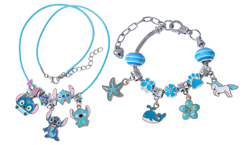 Anime Cartoon Bracelet & Necklace Set – Gift Box