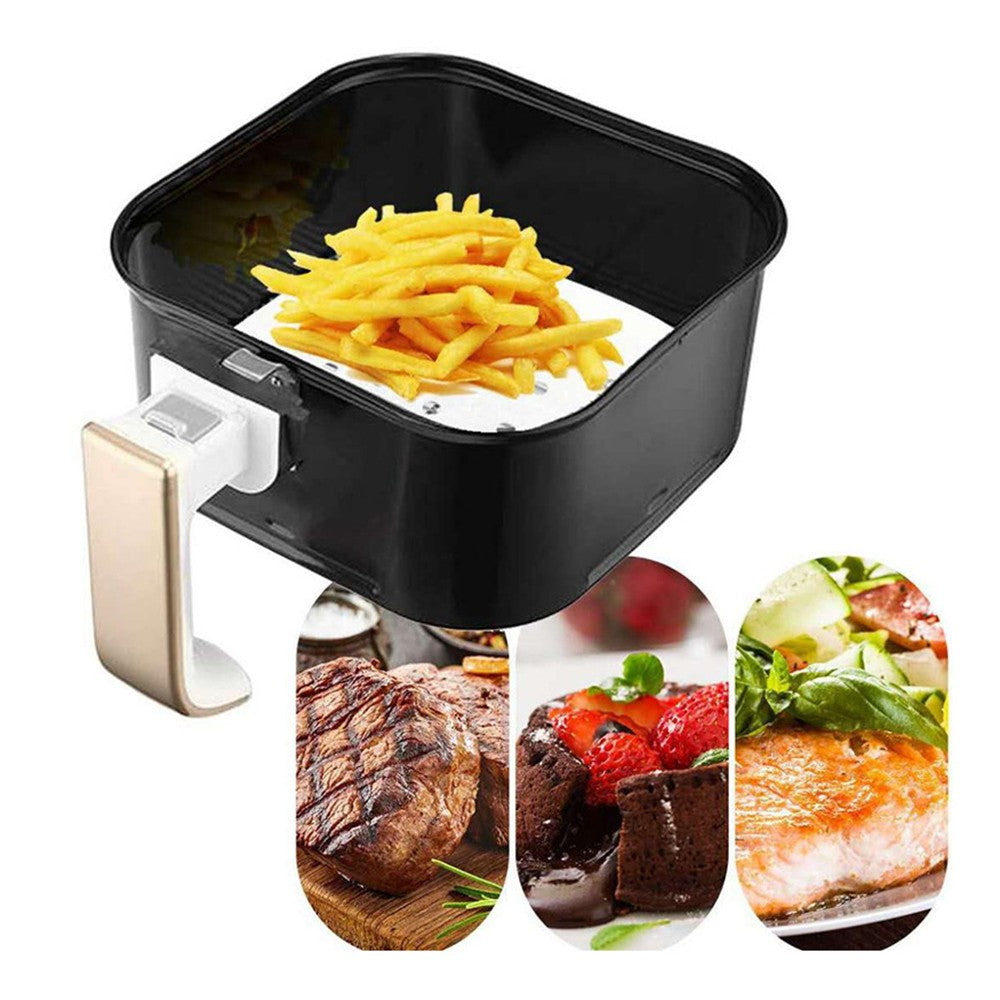 100Pcs Disposable Air Fryer Non-Stick Liners Air Fryer Baking Paper - White