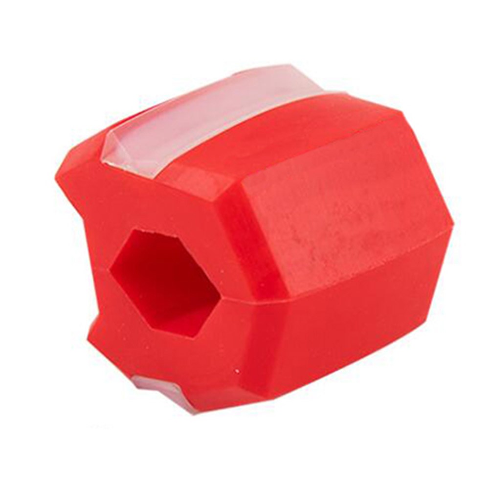 1Pc Jaw Exerciser Silicone Jawline Shaper Facial Exerciser - Red