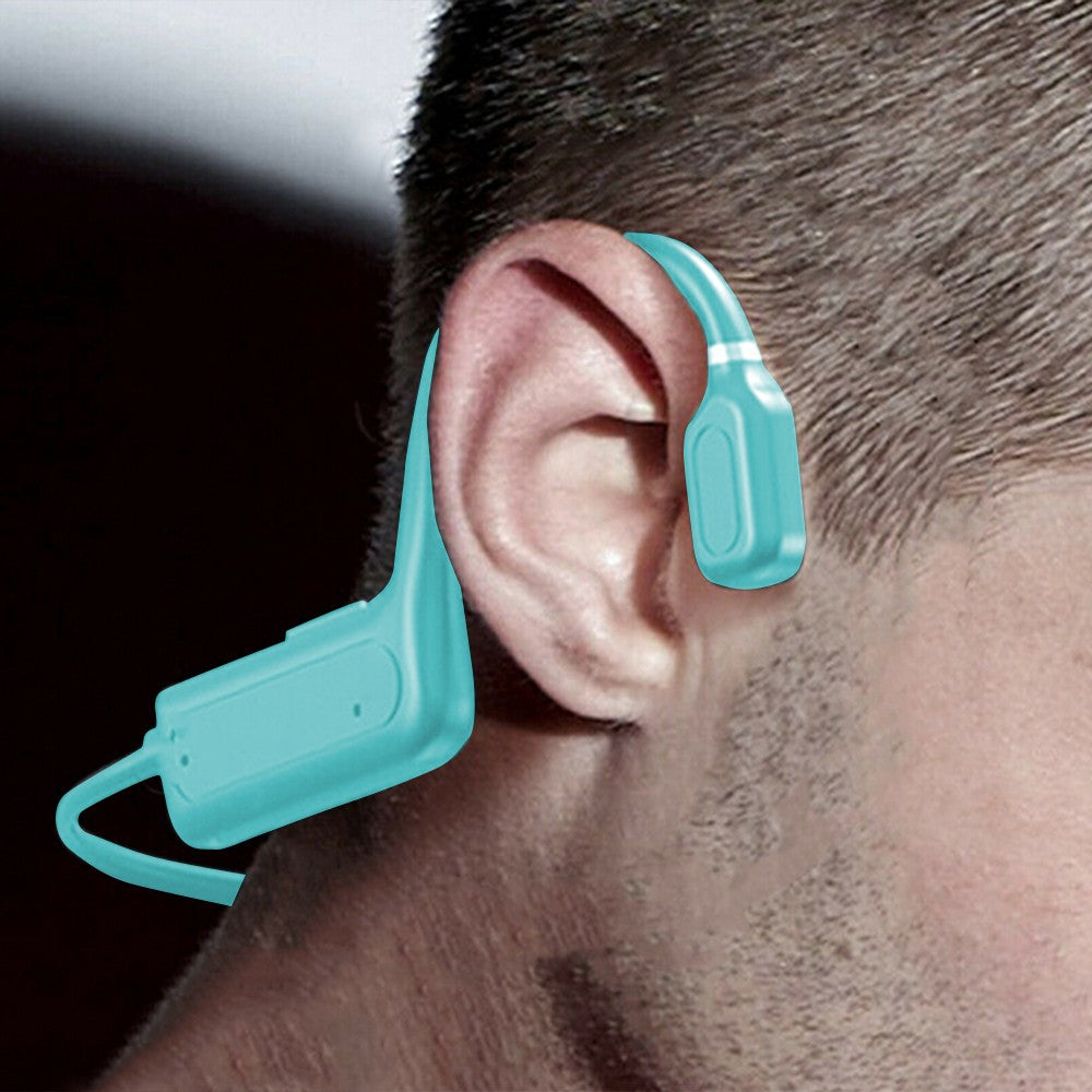 Bone Conduction Bluetooth Earphones - Blue