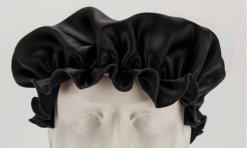 Soft Breathable 100% Mulberry Silk Sleep Night Cap Good for Your Hair Care