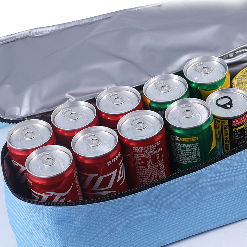 Beach Bag with Insulated Cooler - Sky Blue