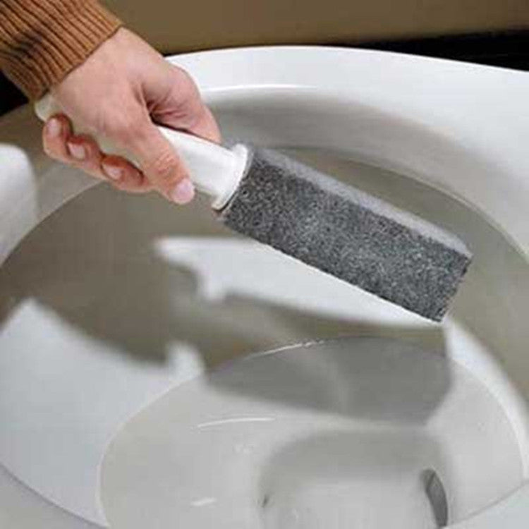 Pumice Stone Toilet Bowl Clean Brush with Handle Remove Toilet Bowl Hard Water Ring for Hard Water Stain