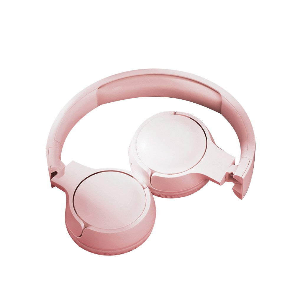 Bluetooth 5.0 Headphones Wireless Over Ear Headset Stereo Headset - Pink
